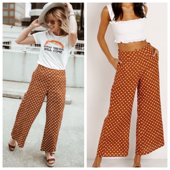 Faithfull the Brand Pants - Faithfull the brand Tomas linen polka dot pants 6